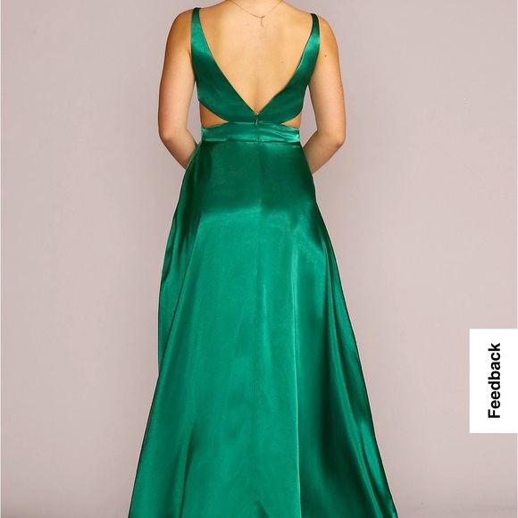Emerald Green Prom Dress NWT! - Picture 3 of 11